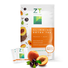 Dr. Zisman ZT Slimming Tea peach-acai steep ready for a refreshing daily ritual