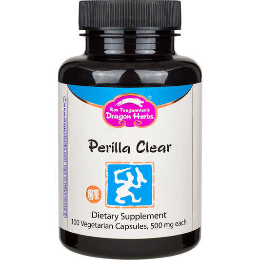 Dragon Herbs Perilla Clear Capsules packaging front highlighting premium herbal blend