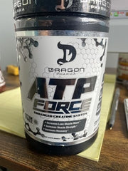 Close-up of ATP-Force bottle label highlighting ingredients