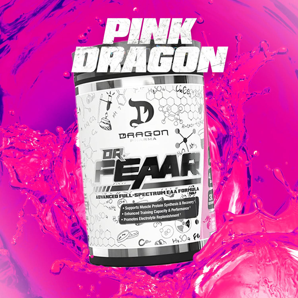 Peak02 ingredient in Dr. FEAAR branding emphasizes muscle support during training