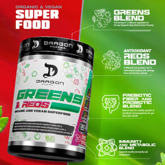 Dragon Pharma Greens and Reds on a scale measuring a precise portion.