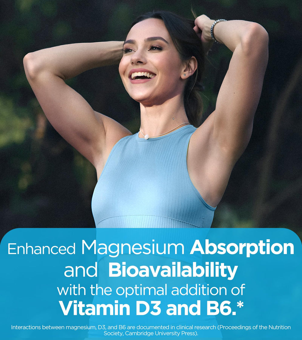 Dralot Quadruple Magnesium bottle label with D3 and B6.