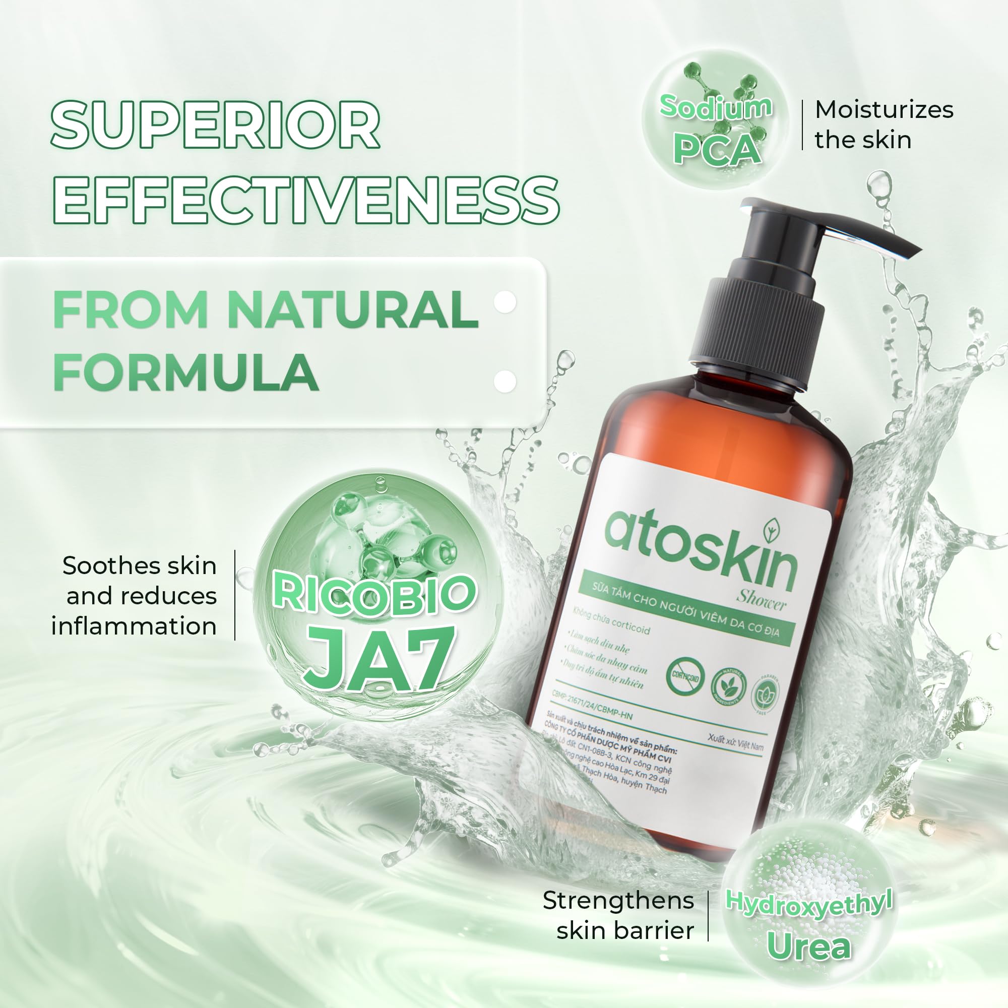 Dratoskin Atoskin moisture-focused gel for hydrated, balanced skin.