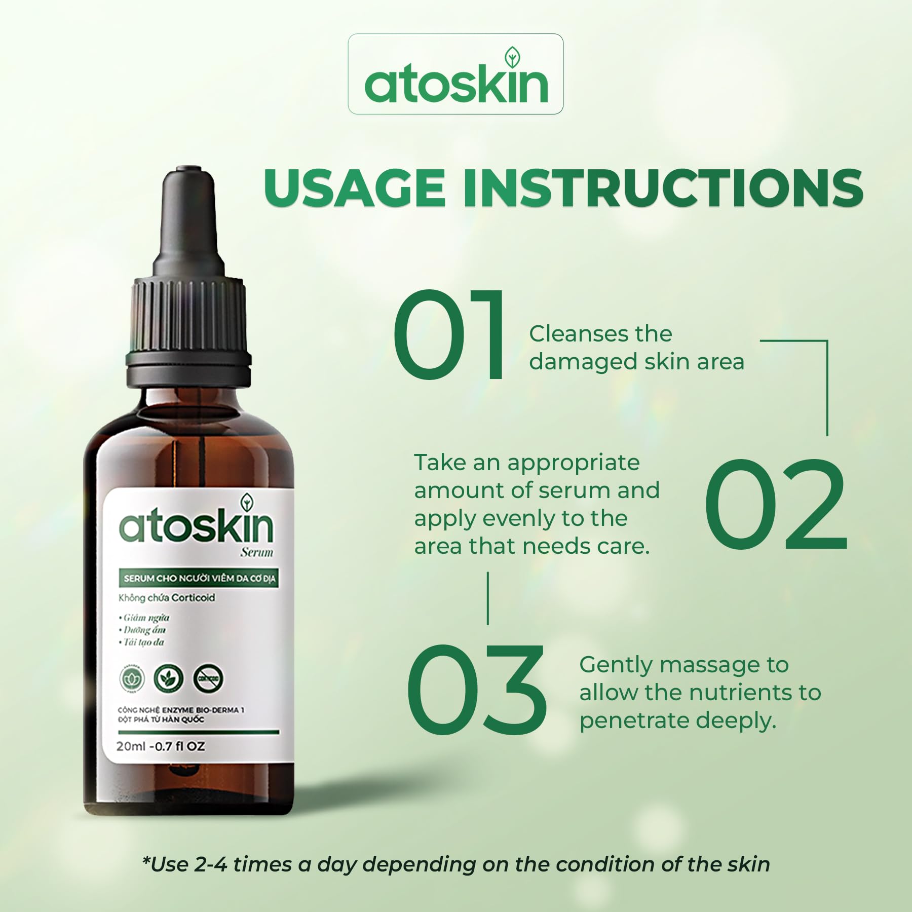 Dratoskin Serum on sensitive skin demonstrating routine use