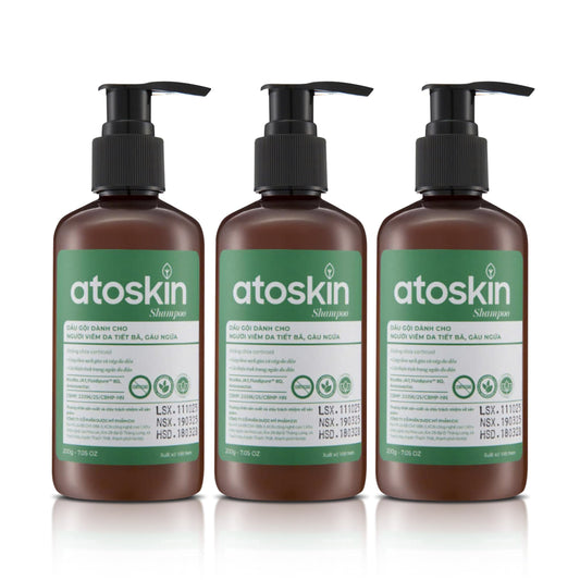 dratoskin shampoo 3pack front view for balanced scalp care