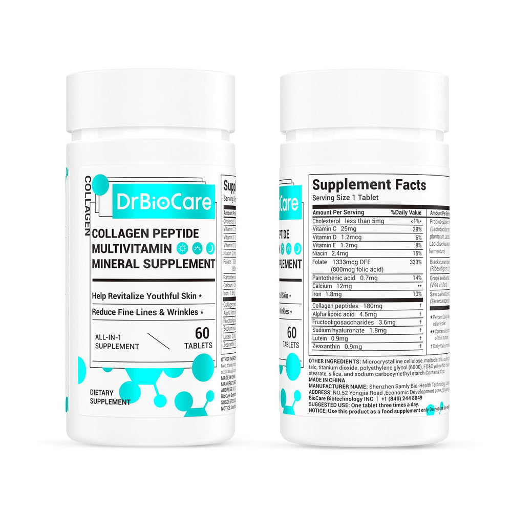 DrBioCare bottle with soft lighting, suggesting luxurious skincare routine.