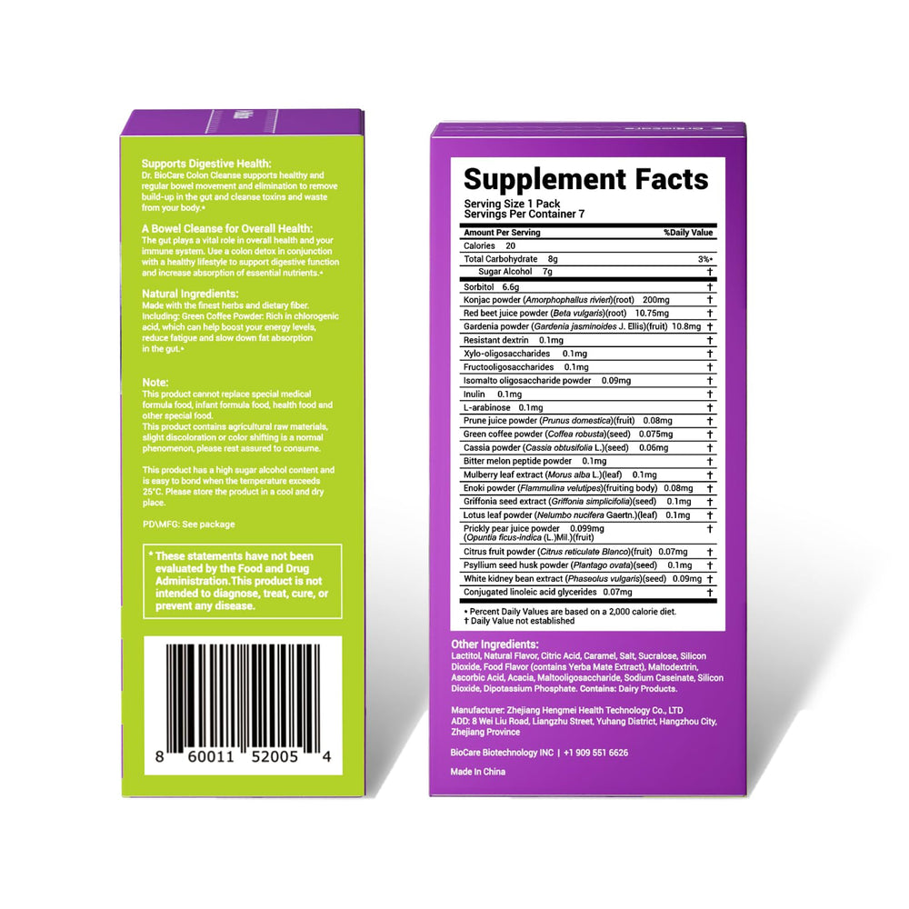DrBioCare Colon 7 Days Cleanse serving cup ready for pre-meal ritual