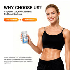 DrBioCare L-Carnitine Probiotics capsules for on-the-go endurance and focus