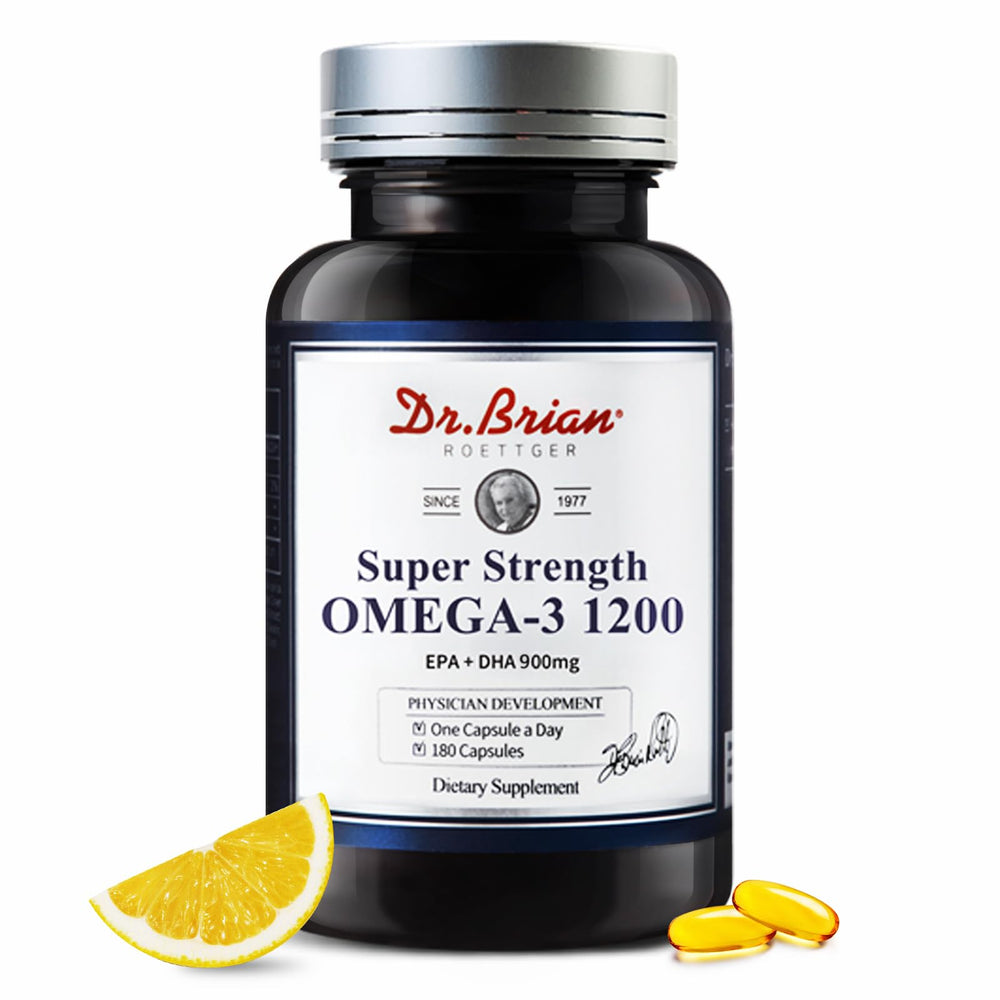 Dr.Brian Omega 3 odorless bottle showing easy daily supplementation for heart and brain support