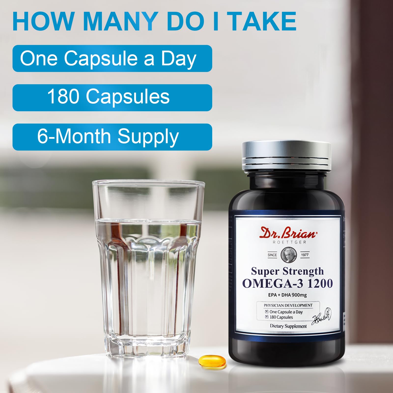 Dr.Brian Omega 3 purity molecularly distilled for clean daily use