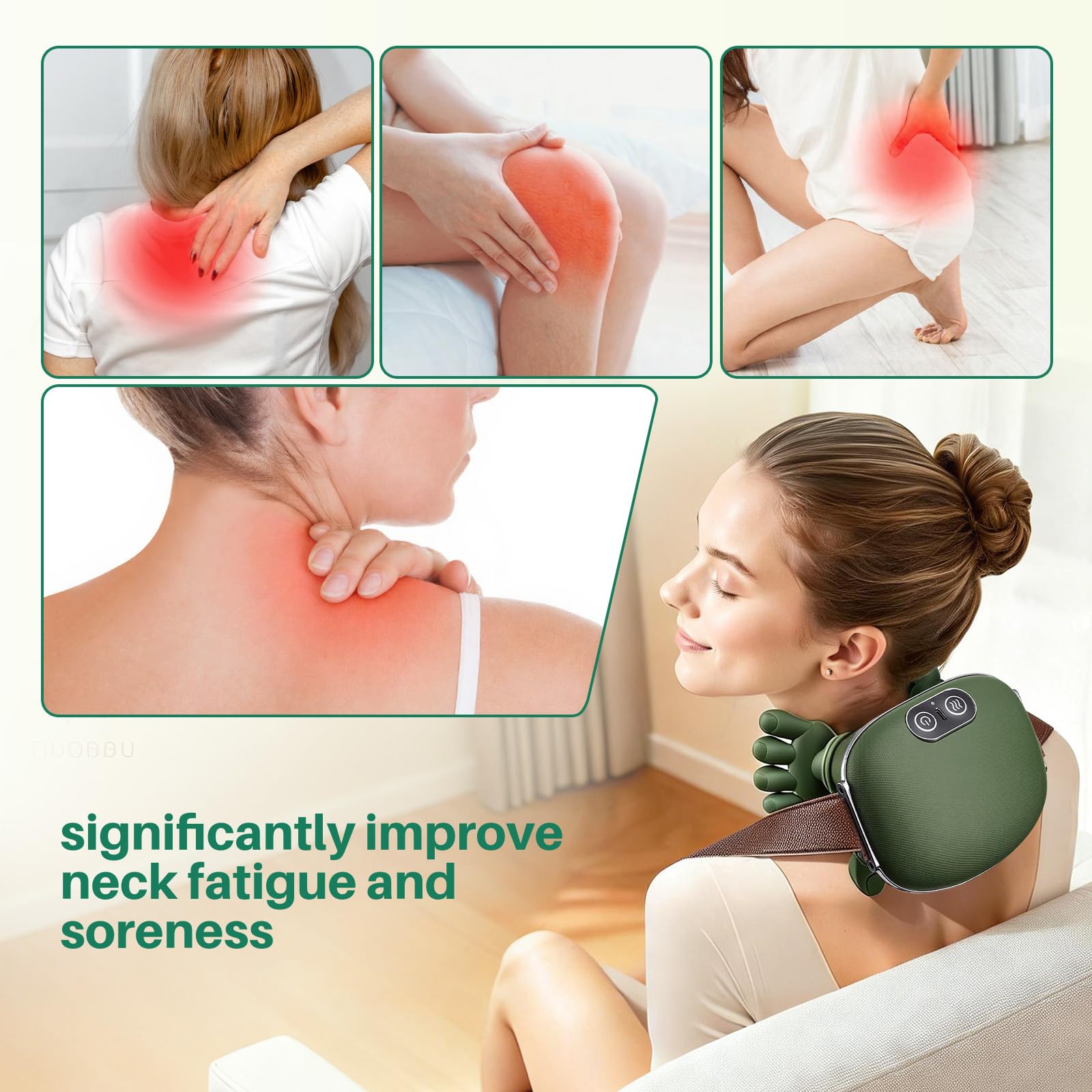 DR.BUNORDLE cordless portable design travels easily for on-the-go relief.