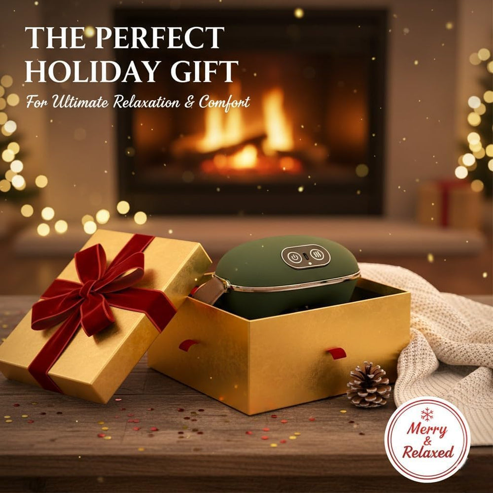 DR.BUNORDLE ergonomic strap secures massager for comfortable all-day wear.