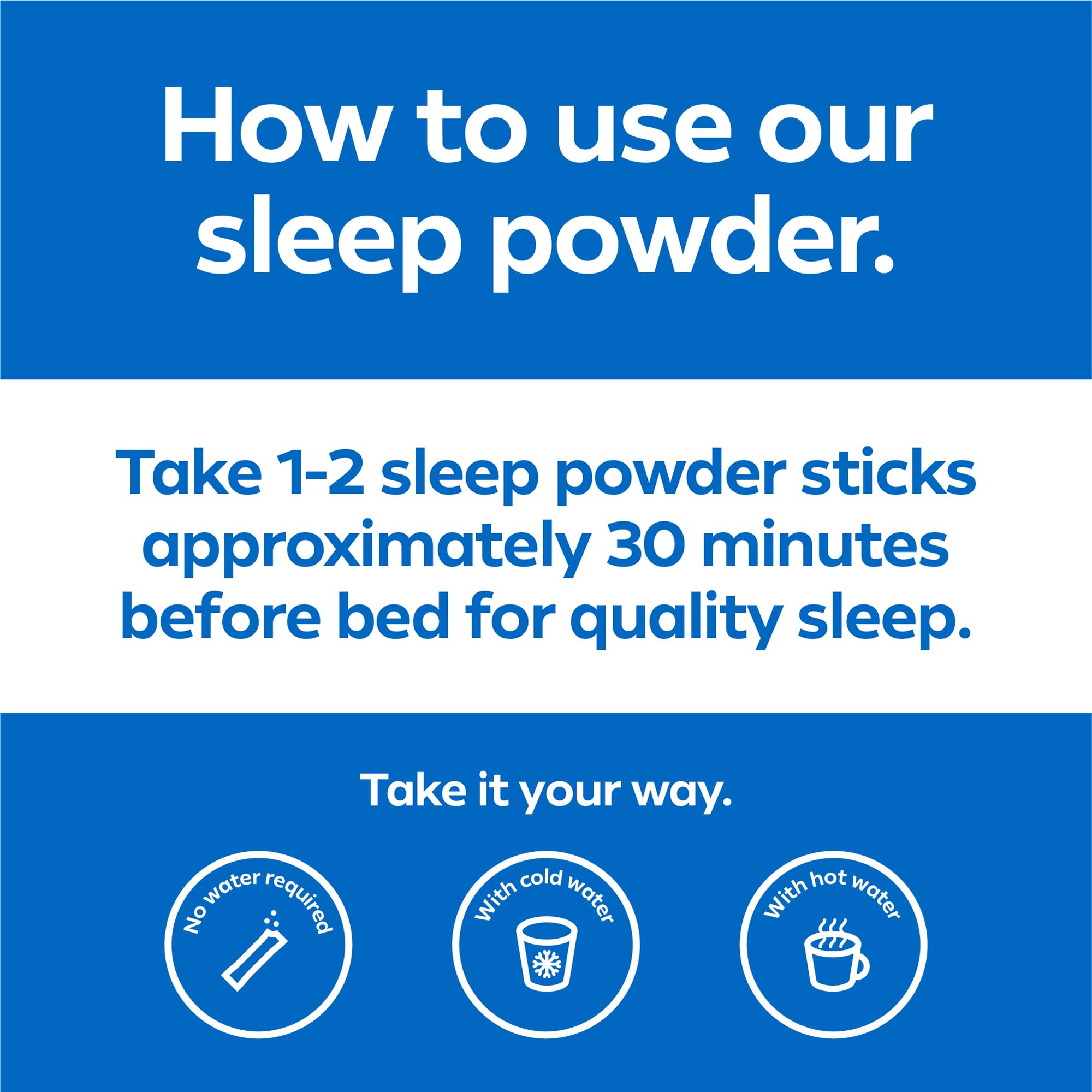 Dream Water 60-count container ready for nightly routines.