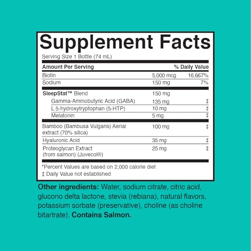 Dream Water Beauty Sleep Shot pour action easy to measure before bed