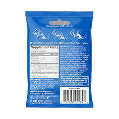 Dream Water Snoozeberry gummies close-up highlighting soft texture and fruity flavor.