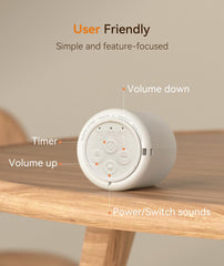 Dreamegg Pocket Sleep controls in the dark with nubbed button and memory.