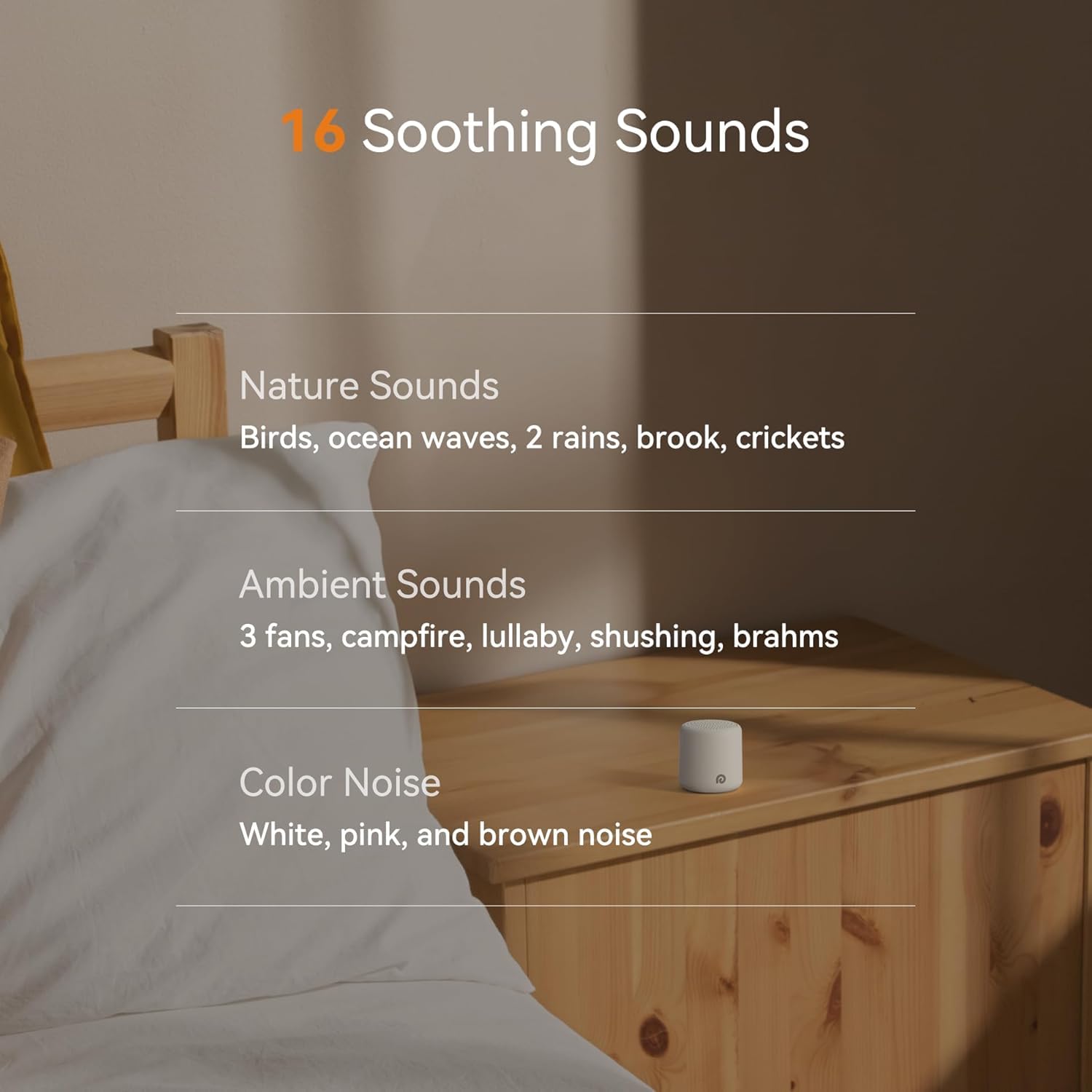 Dreamegg Pocket Sleep delivers powerful sound with adjustable volume for any setting.