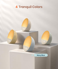 Dreamegg Sunrise 1 sound machine displaying 29 soothing sounds for deep sleep.