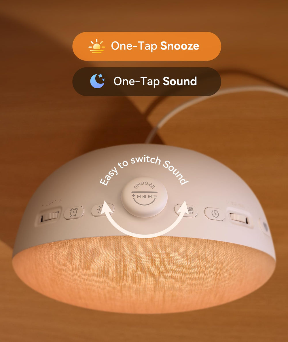 Dreamegg Sunrise 2 29 soothing sounds enrich bedtime routines.
