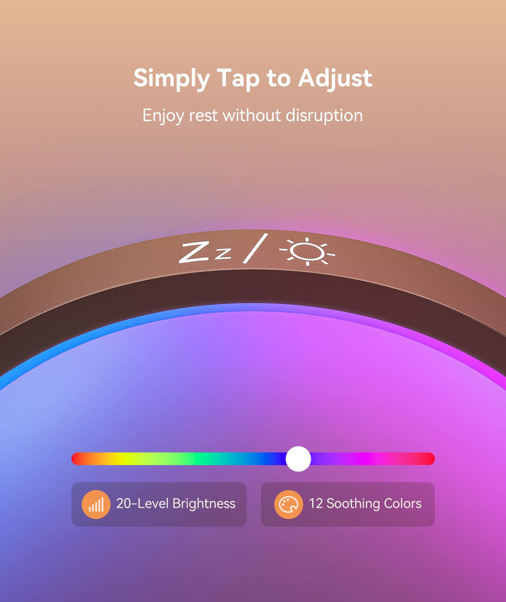 Dreamegg Sunrise Alarm Clock doubles as decorative lamp for bedrooms.