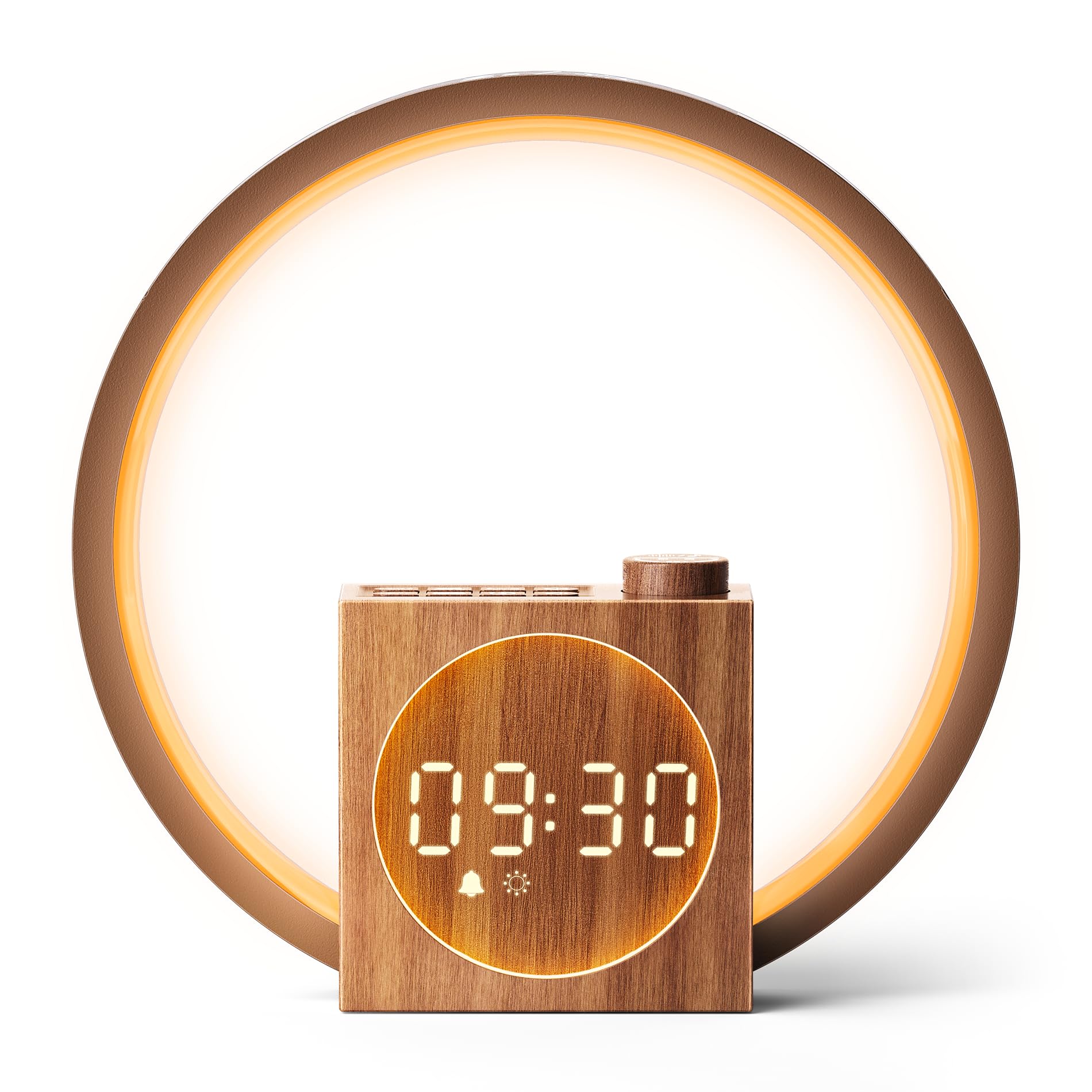 Dreamegg Sunrise Alarm Clock with wake-up light for a gentle morning start.