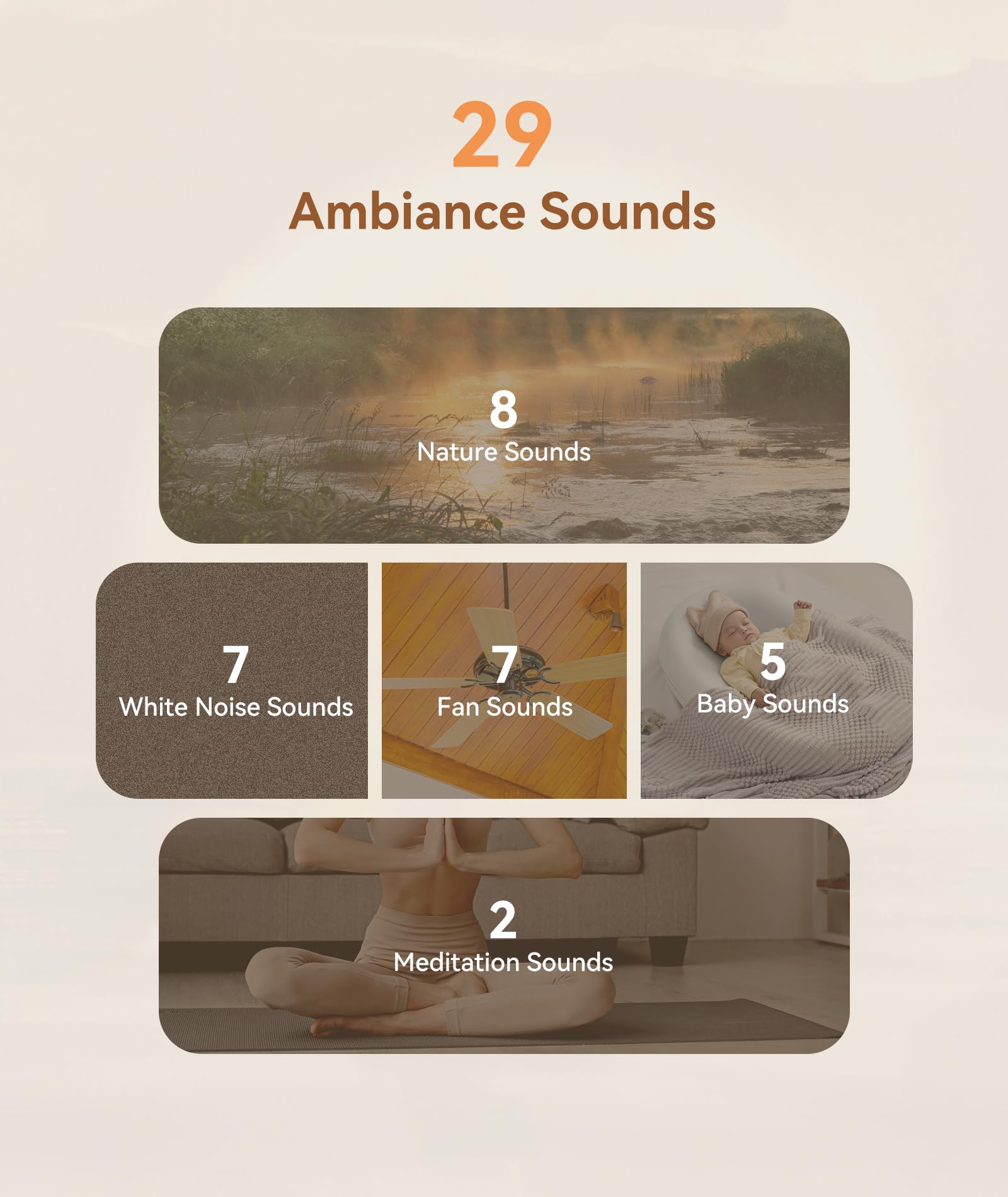 Dreamegg white noise machine paired with smartphone for wireless sound streaming.