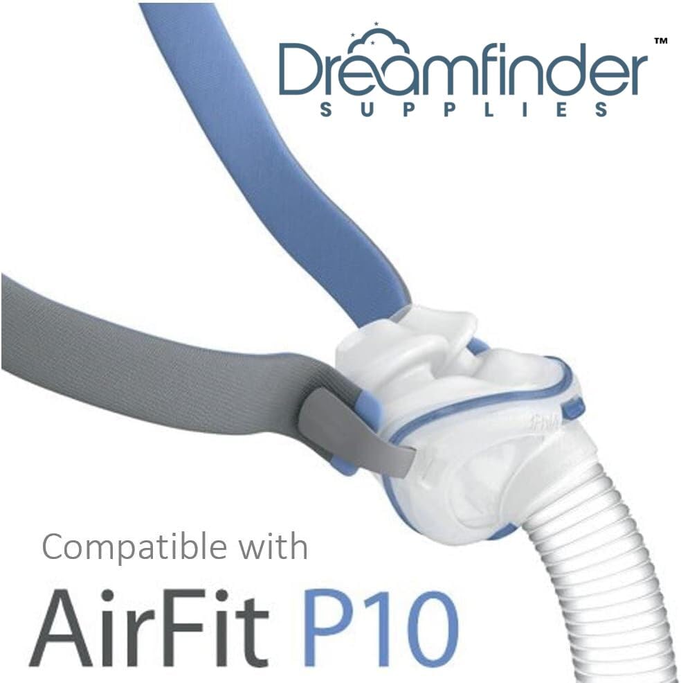 Dreamfinder Supplies ResMed p10 compatible strap, durable headgear for extended nightly use.