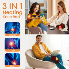 DREAMSOME battery-powered knee pad delivers cordless warmth during activities.