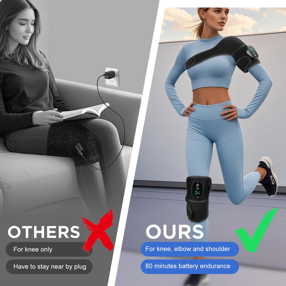 DREAMSOME knee warmer with easy strap adjustment for enhanced comfort.