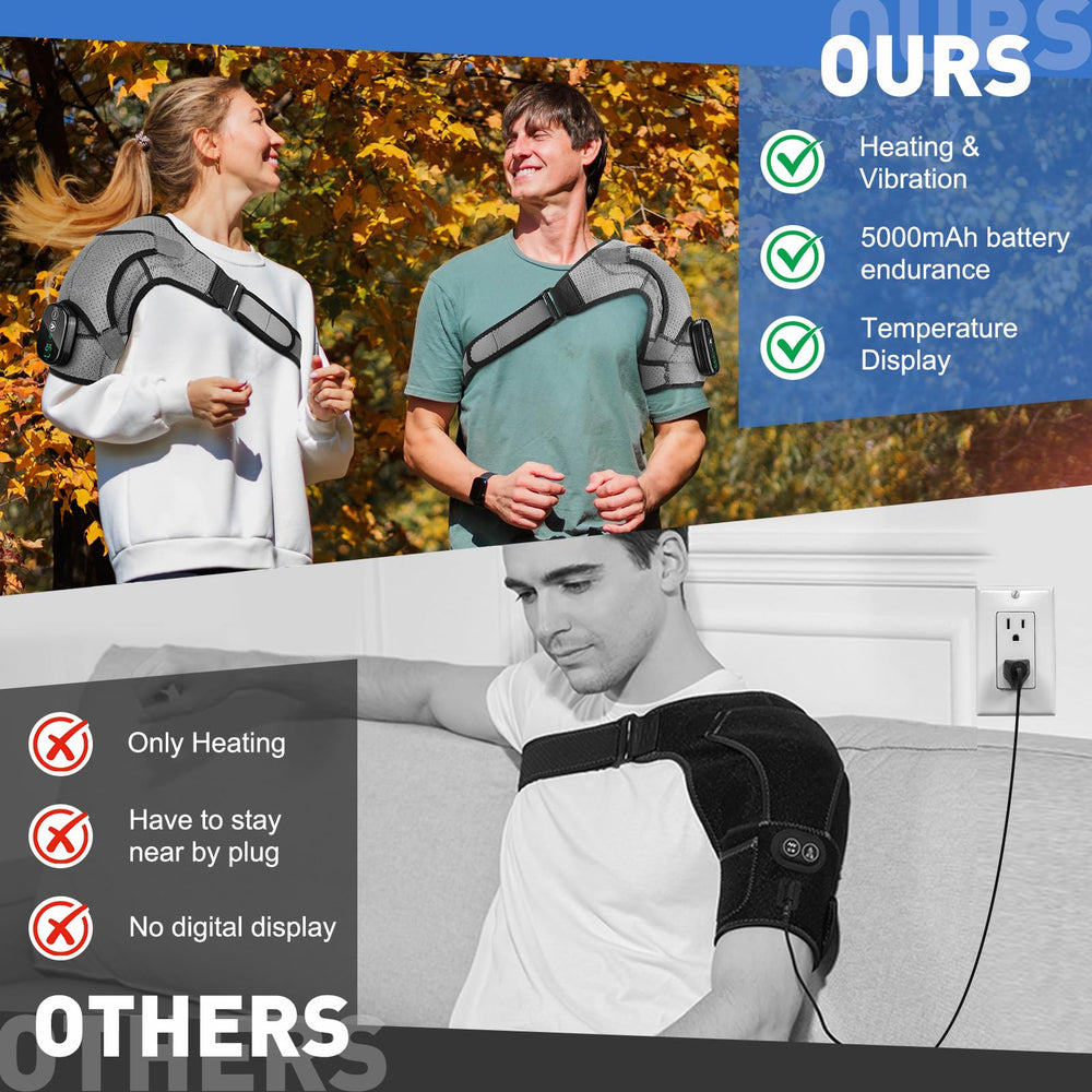 DREAMSOME shoulder wrap used in a car for on-the-go relaxation
