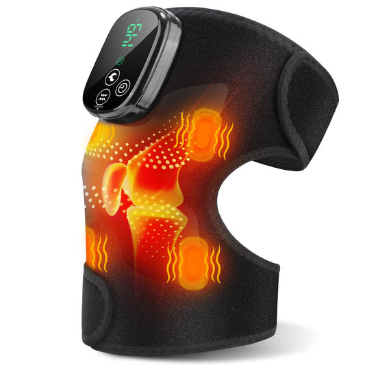 DREAMSOME upgraded knee heating pad front view for targeted warmth and comfort.