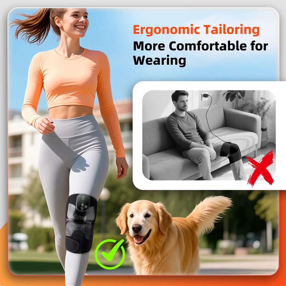 DREAMSOME knee pad worn on shoulder, elbow, or knee for versatile comfort.