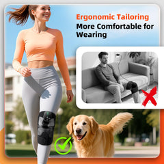 DREAMSOME knee pad worn on shoulder, elbow, or knee for versatile comfort.