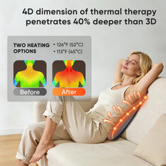 DreamyTouch auto-reverse mode ensures full-back coverage during sessions.