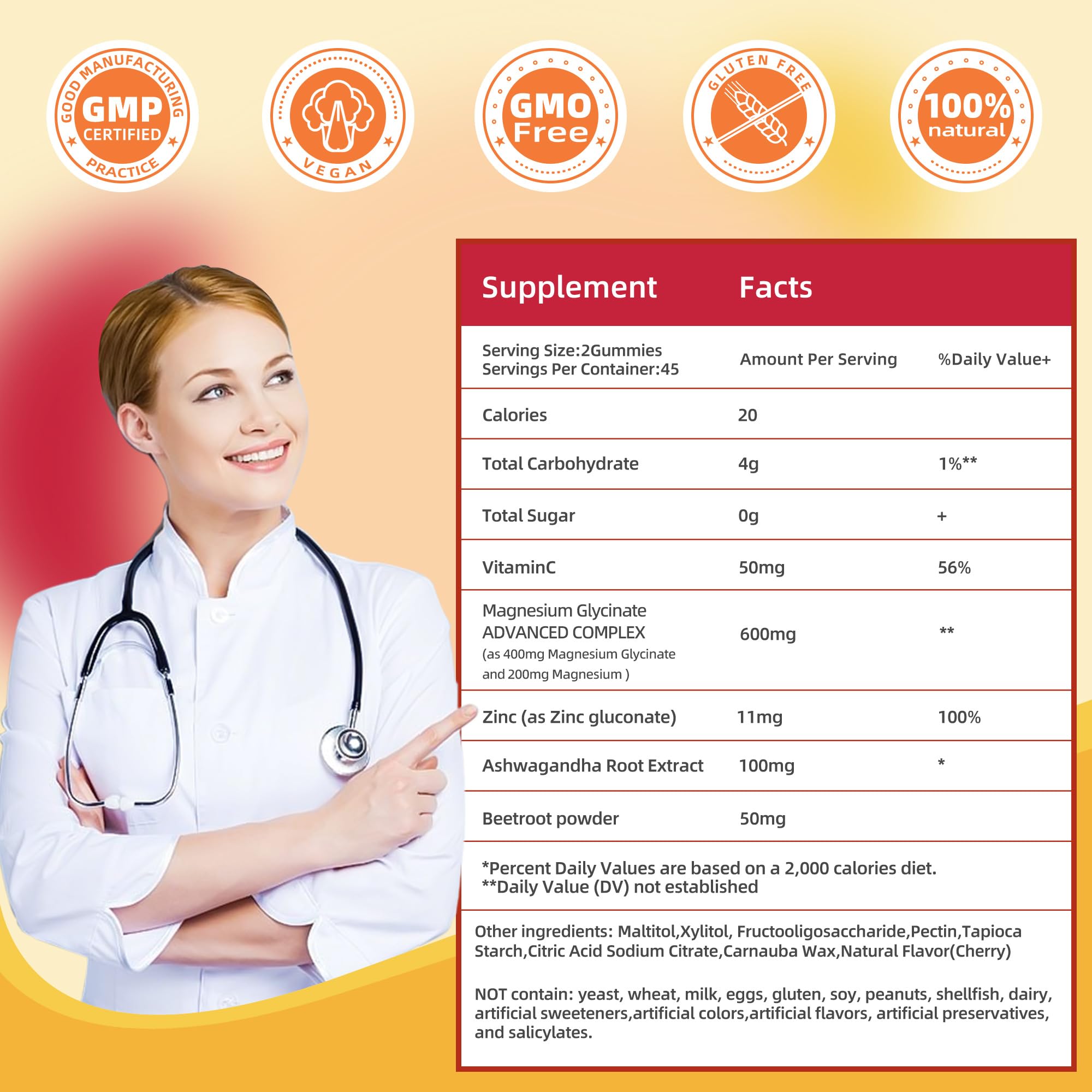 DREAVIO immunity trio with vitamin C and zinc featuring beetroot