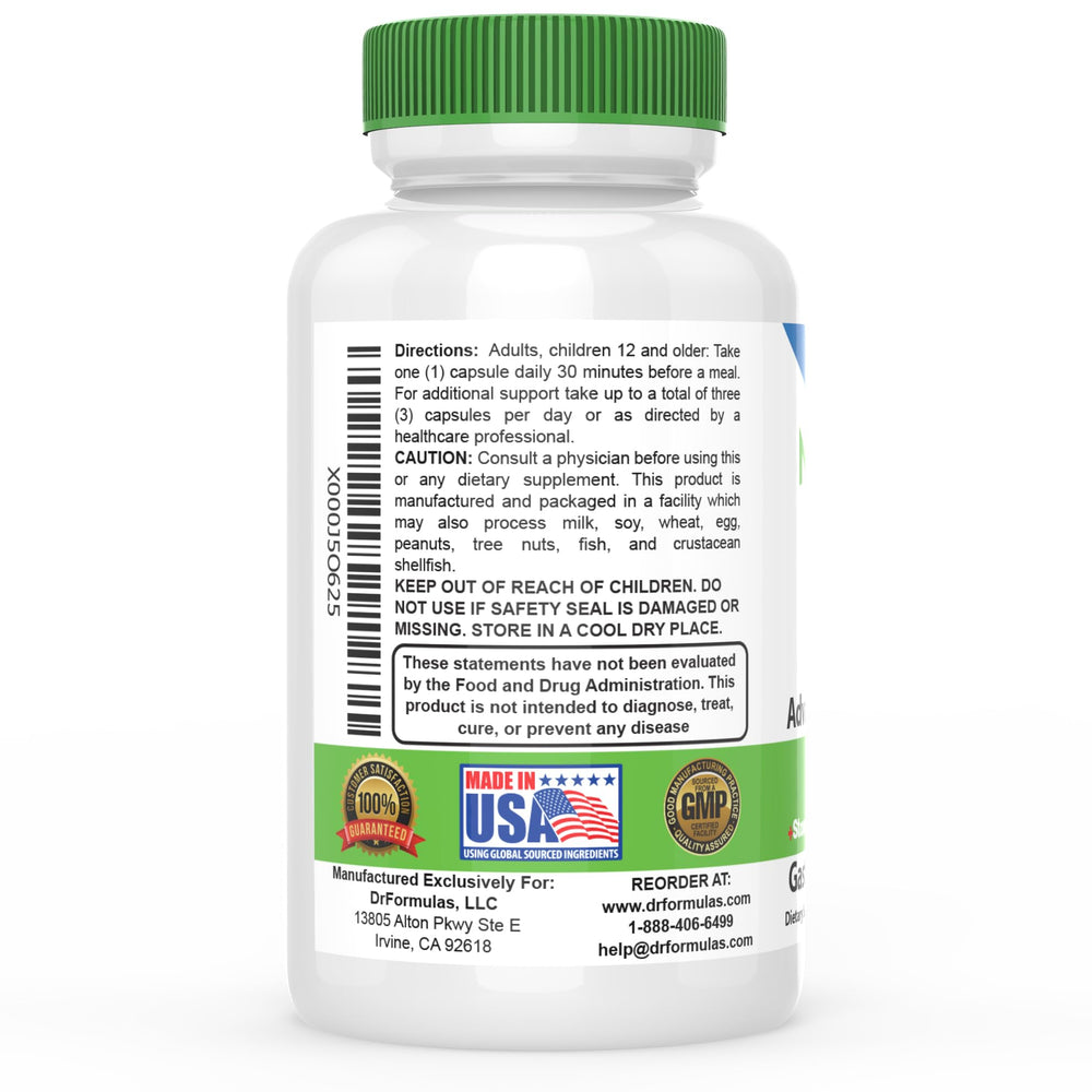 Label detail displaying 23 strains in DrFormulas Nexabiotic