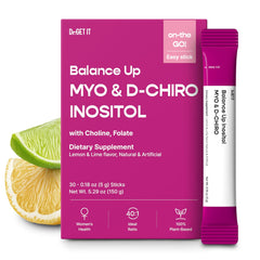 Dr.GET IT Balance Up bottle front view highlighting the overall formula for hormonal balance
