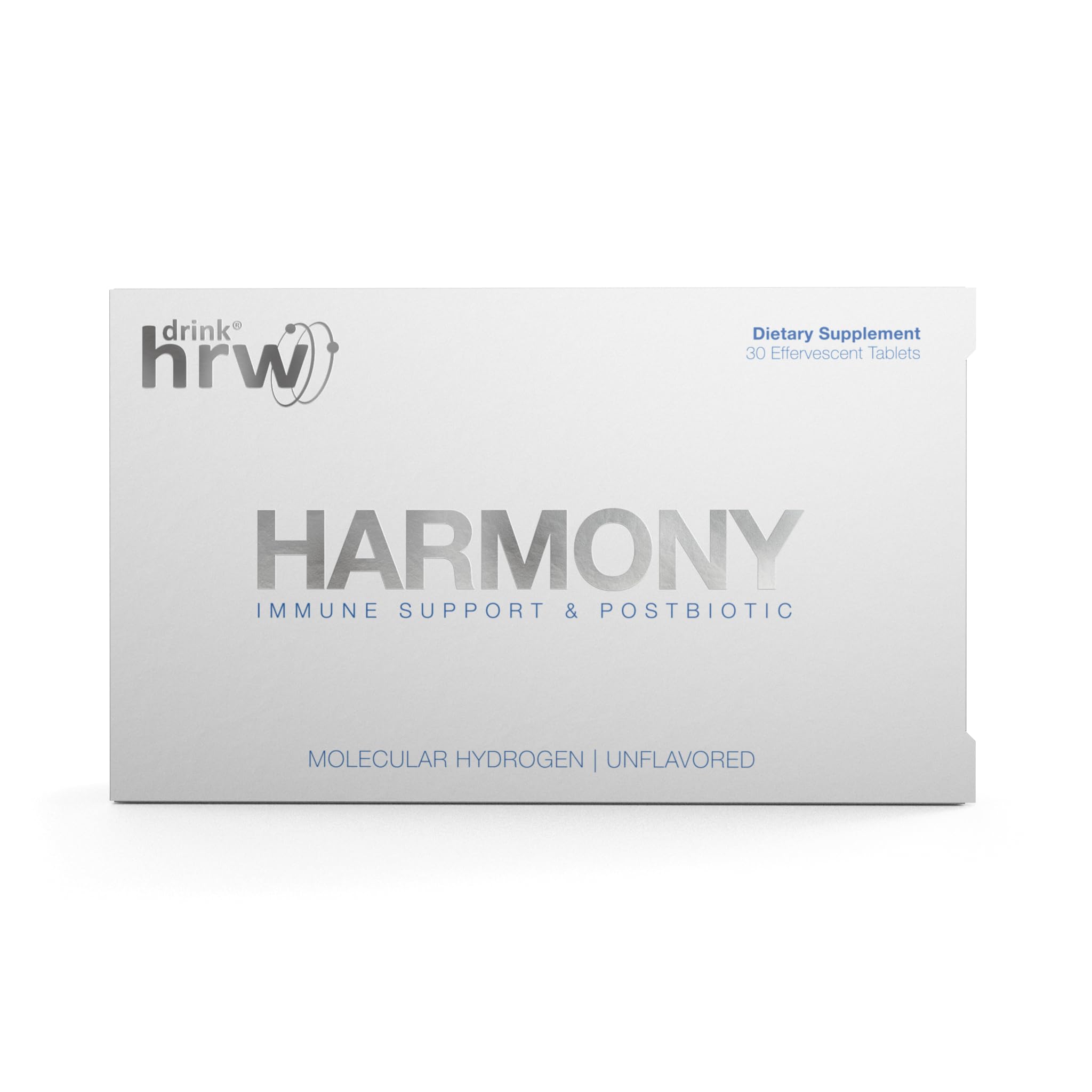 DRINK HRW Harmony tablet dissolving in water for quick daily hydration.