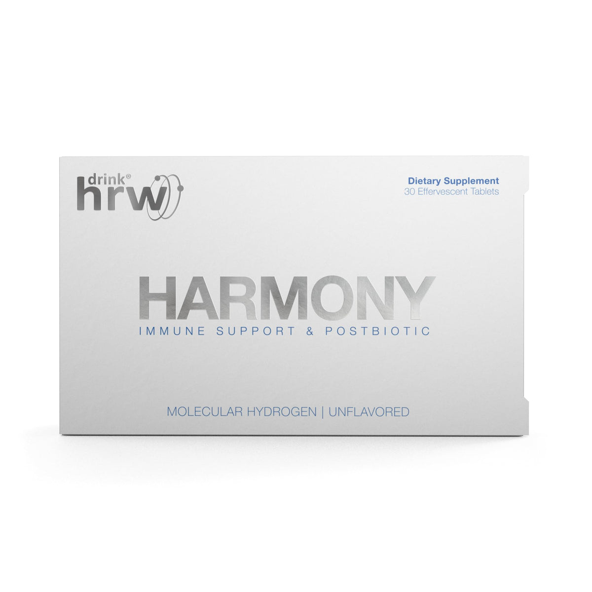 DRINK HRW Harmony tablet dissolving in water for quick daily hydration.