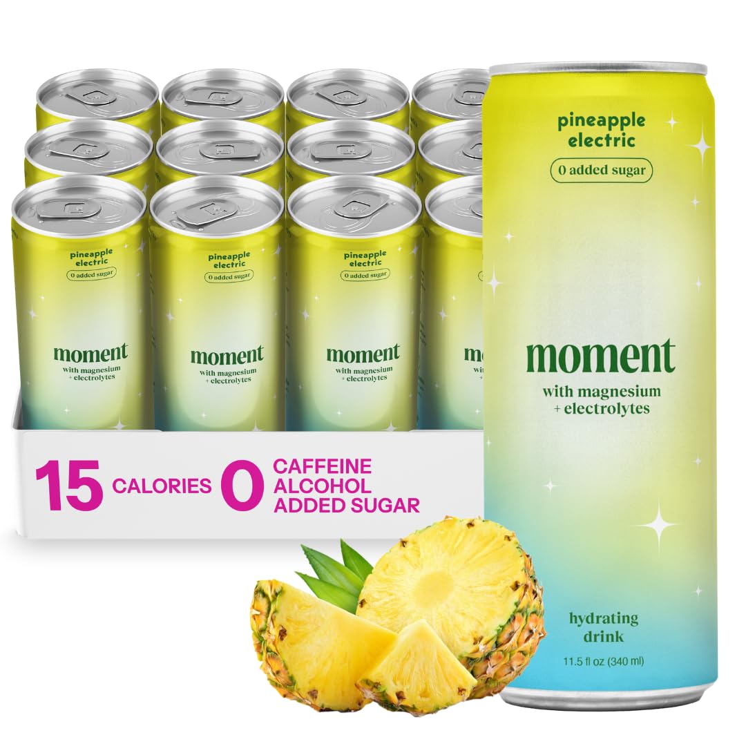 Drink Your Meditation Moment Pineapple bottle offers sparkling hydration for daily balance.