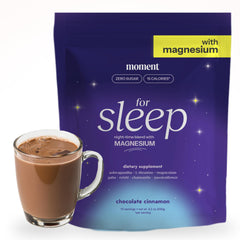 Drink Your Meditation Moment Sleep Powder bottle ready for a calm bedtime routine.