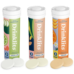 Drinklits Ginger-Lime tube ready for on-the-go hydration with vitamin boost.