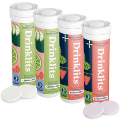 Drinklits Lemon-Lime Daily Hydration tubes on the go for refreshed hydration.