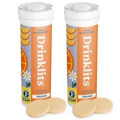 Drinklits Orange Daily Hydration tubes bundle for portable hydration on the go.