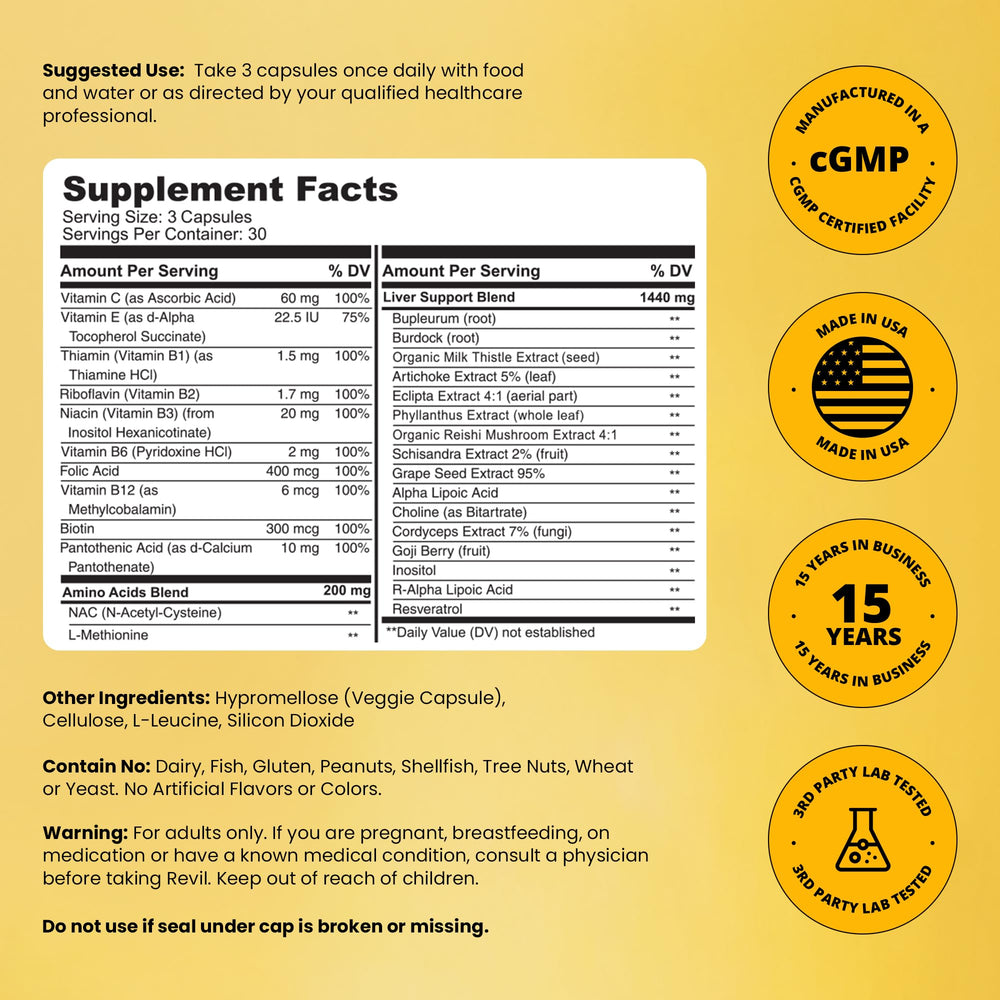 Drinkwel Revil serving-size capsules ready for daily use