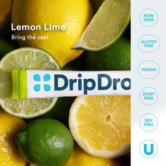DripDrop award-winning flavor near a cup signals appealing taste.