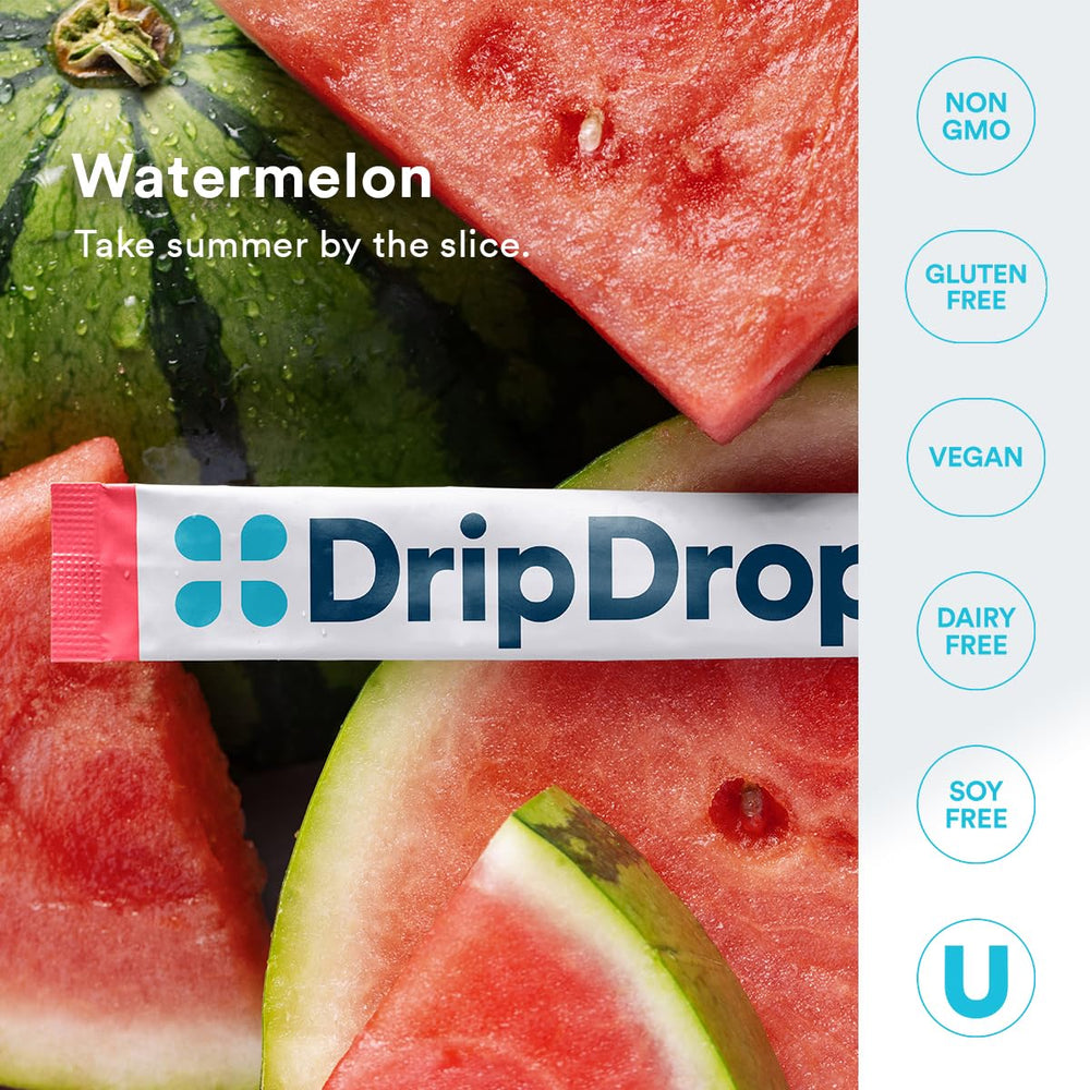 DripDrop on-the-go travel pack in gym bag for workouts