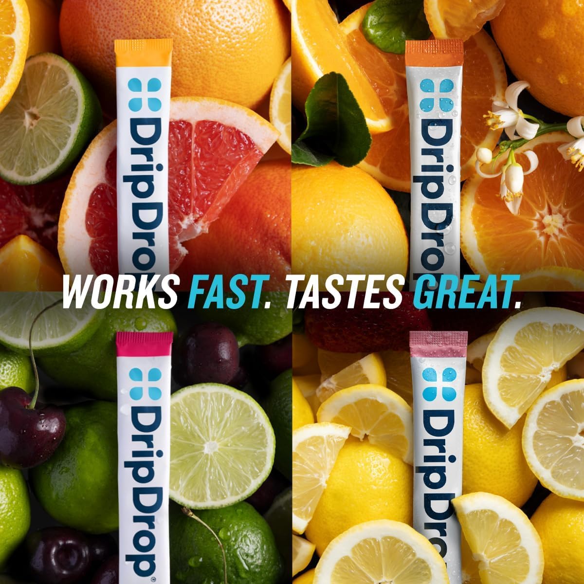 DripDrop Citrus flavor stick ideal for quick electrolyte refreshment