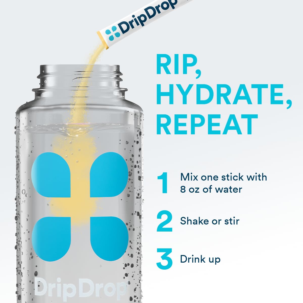 DripDrop Strawberry Lemonade stick with sugar-free hydration