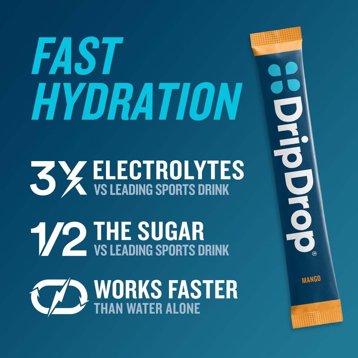 DripDrop Tropical Variety Acai packet perfect after workouts